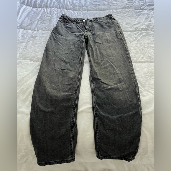 Dynamite Straight Leg Black Faded Jeans - Picture 1 of 1